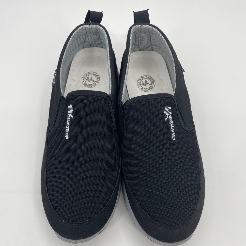 CNA TROP Breathable Orthopedic Travel Plimsolls Shoe Mens Size 8 Black Loafer